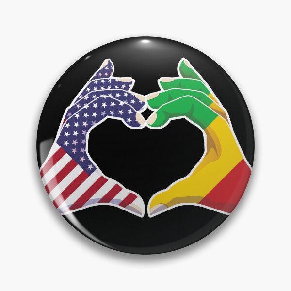 Item preview, Mali Malian USA United States American America Love Heart Peace designed and sold by FlagX.