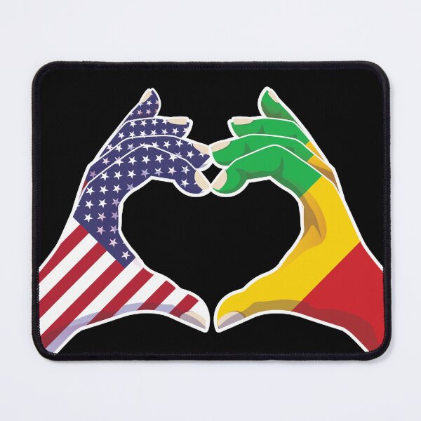Item preview, Mali Malian USA United States American America Love Heart Peace designed and sold by FlagX.