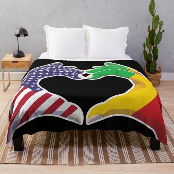 Item preview, Mali Malian USA United States American America Love Heart Peace designed and sold by FlagX.