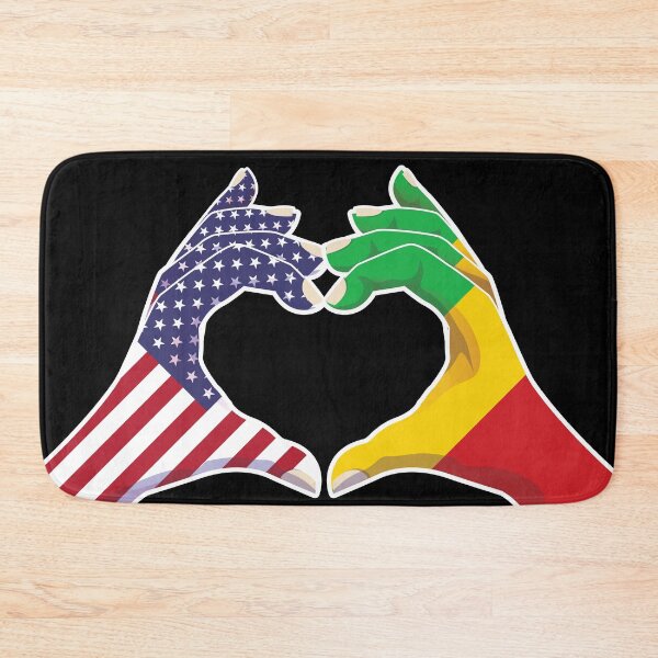 Item preview, Mali Malian USA United States American America Love Heart Peace designed and sold by FlagX.