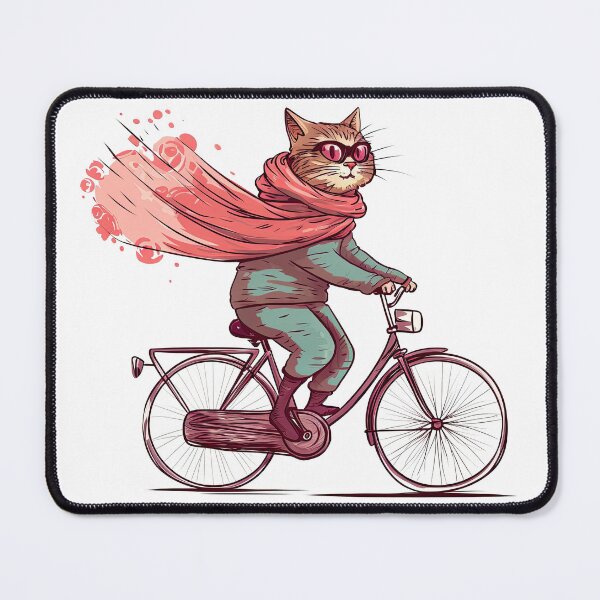 Item preview, Stylish cycling cat designed and sold by faberrzhe.