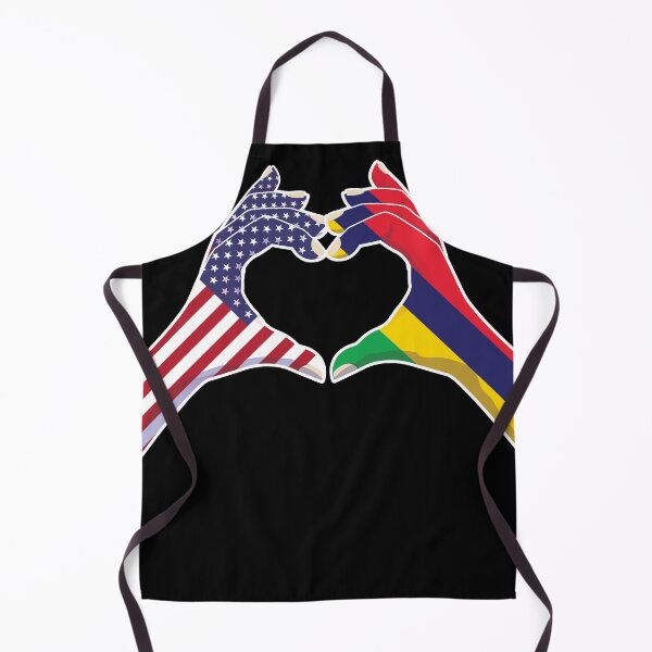 Item preview, Mauritius Mauritian USA United States American America Love Heart Peace designed and sold by FlagX.