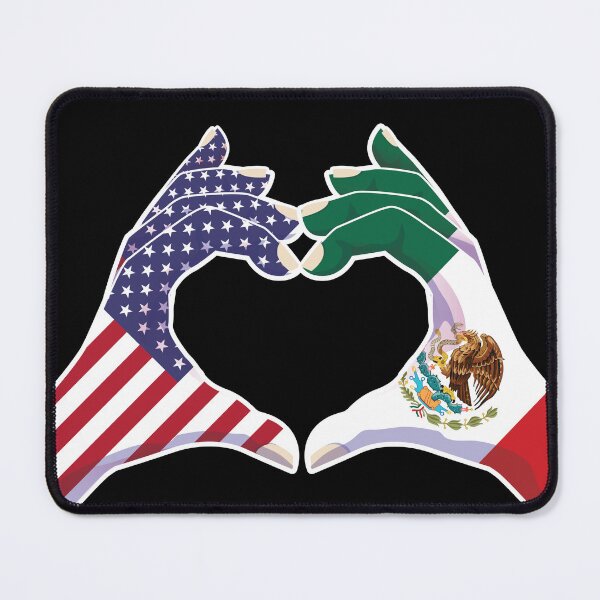 Item preview, Mexico Mexican USA United States American America Love Heart Peace designed and sold by FlagX.