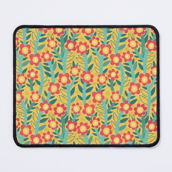 Item preview, warm flowers pattern yellow red designed and sold by Capictures.