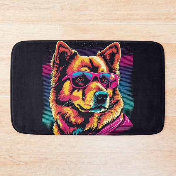 Item preview, When your little dog adopts glasses, each meal becomes a feast of style, with every bite being a canine statement of good taste designed and sold by Pulsant  Paintings.