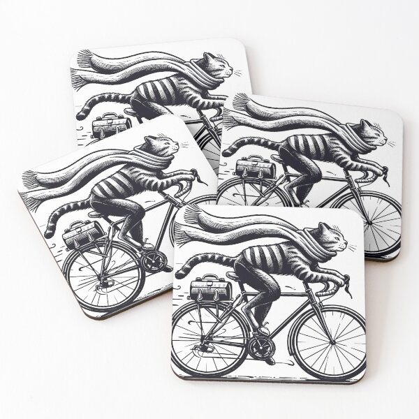 Item preview, Cycling cat designed and sold by faberrzhe.