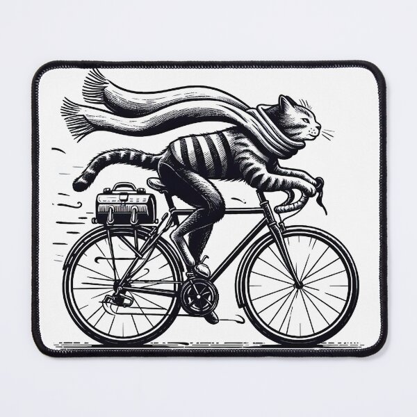 Item preview, Cycling cat designed and sold by faberrzhe.