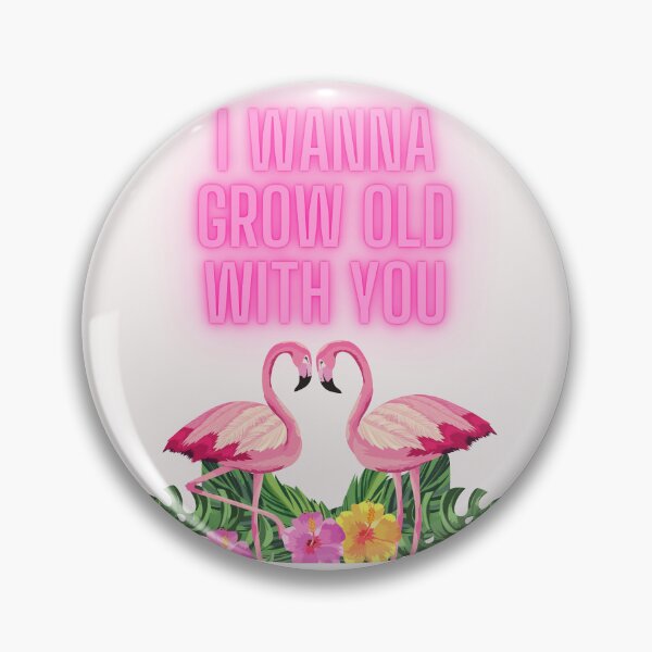 Item preview, flamingo t-shirt,I wanna grow old with you T-Shirts,Wildlife pattern T-shirts, cute pattern T-shirts, nature pattern T-shirts designed and sold by MissCirce1993.