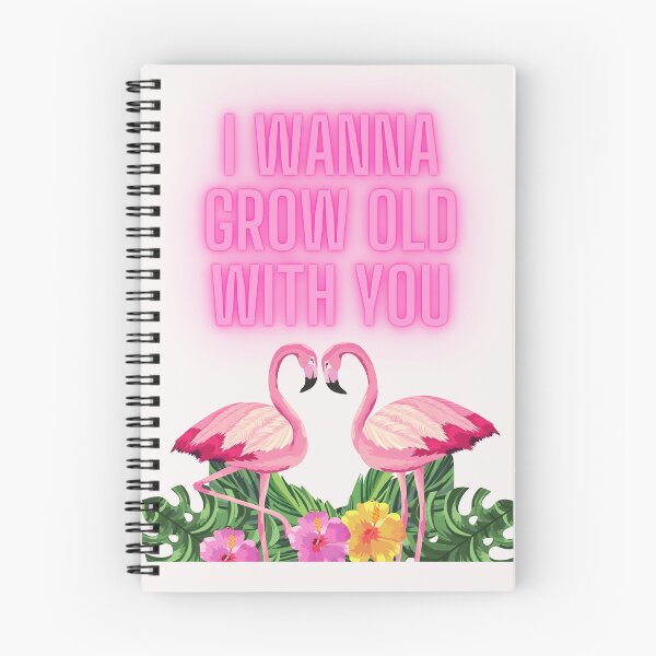 Item preview, flamingo t-shirt,I wanna grow old with you T-Shirts,Wildlife pattern T-shirts, cute pattern T-shirts, nature pattern T-shirts designed and sold by MissCirce1993.