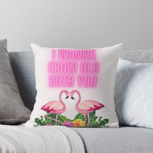 Item preview, flamingo t-shirt,I wanna grow old with you T-Shirts,Wildlife pattern T-shirts, cute pattern T-shirts, nature pattern T-shirts designed and sold by MissCirce1993.