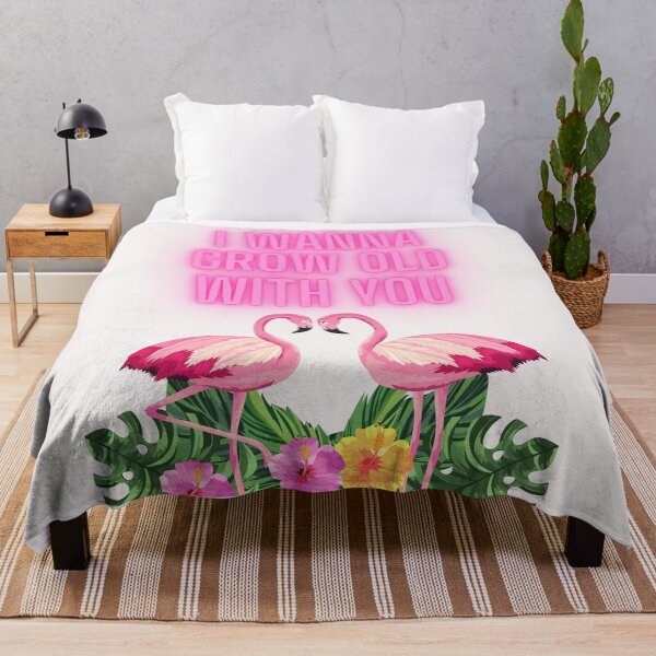 Item preview, flamingo t-shirt,I wanna grow old with you T-Shirts,Wildlife pattern T-shirts, cute pattern T-shirts, nature pattern T-shirts designed and sold by MissCirce1993.