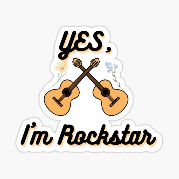 Rockstar Parody Sticker