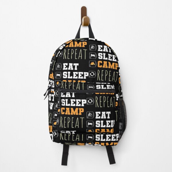 Item preview, Eat Sleep Camp Repeat designed and sold by VerdePlantTees.