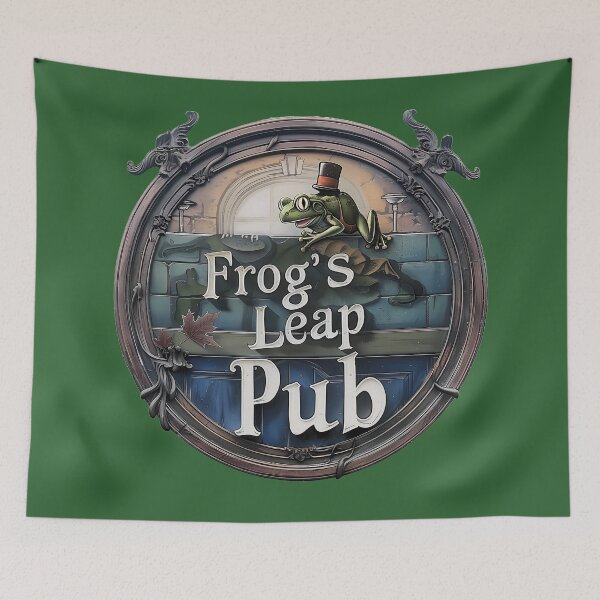 Item preview, Frog's Leap Pub: Whimsical Boston Bar Sign designed and sold by David Balzen.