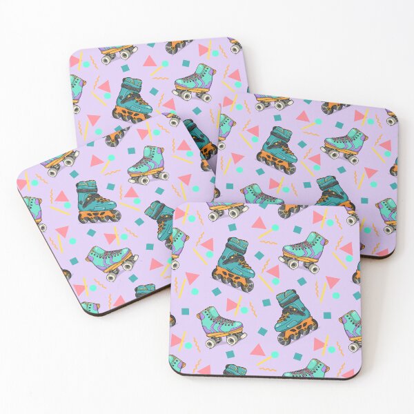 Item preview, Retro Rollerskating - Rollerblading - Seamless Pattern designed and sold by Amy Farmer.