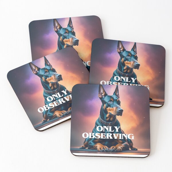 Item preview, dog observing designed and sold by AcioMac.