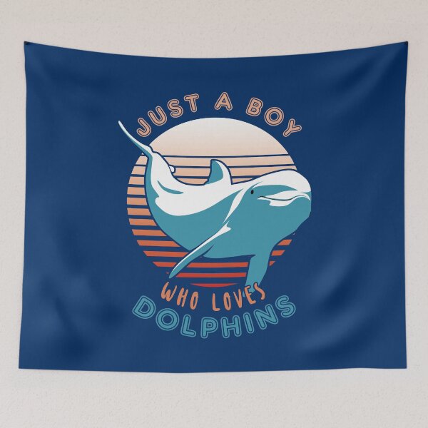 Item preview, Just A Boy Who Loves Dolphins designed and sold by TMBTM.