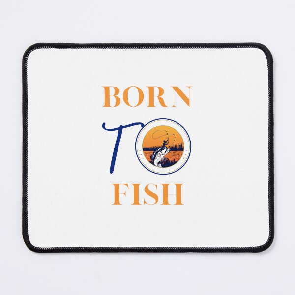 Item preview, Born to fish: retro fisherman illustration designed and sold by HappyNoireArt.