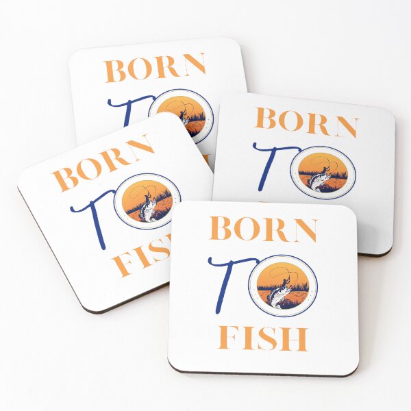 Item preview, Born to fish: retro fisherman illustration designed and sold by HappyNoireArt.