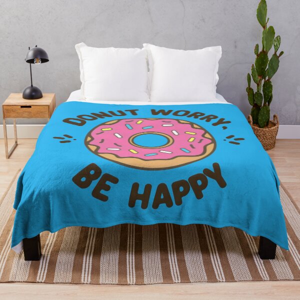 Item preview, donut with sprinkles "Donut worry, be, happy" designed and sold by Firas Aljazzar.