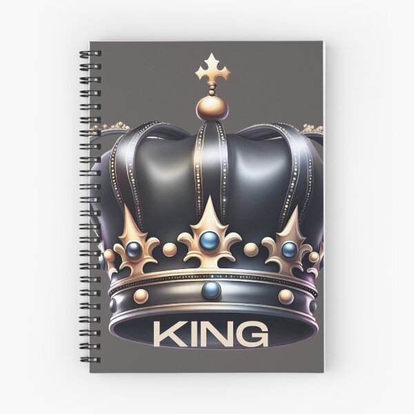 Item preview, black crown with inscription king designed and sold by Vilemo.