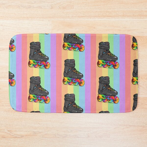 Item preview, Rainbow In Line Skates - Rollerskating - Pride designed and sold by Amy Farmer.