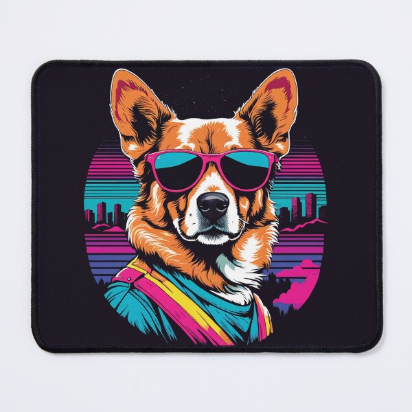 Item preview, Dog with glasses the furry witness that fashion is a constant celebration of individuality, with each pair of glasses telling a unique story designed and sold by Pulsant  Paintings.