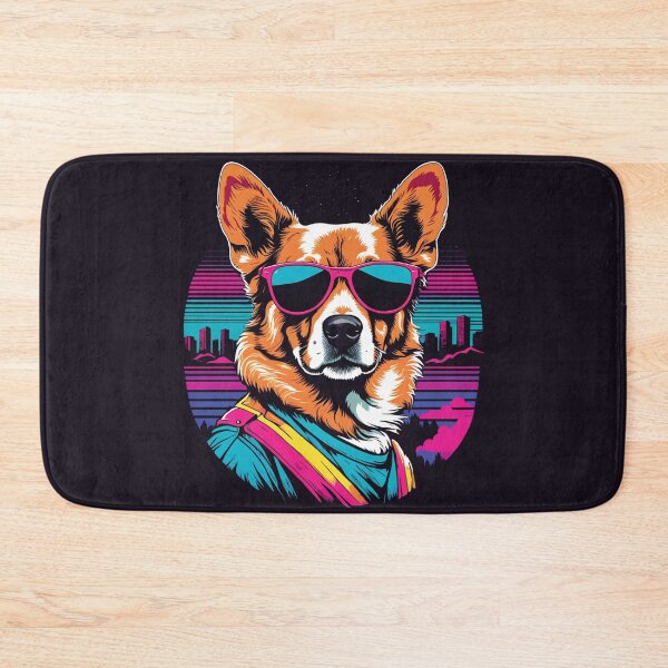 Item preview, Dog with glasses the furry witness that fashion is a constant celebration of individuality, with each pair of glasses telling a unique story designed and sold by Pulsant  Paintings.
