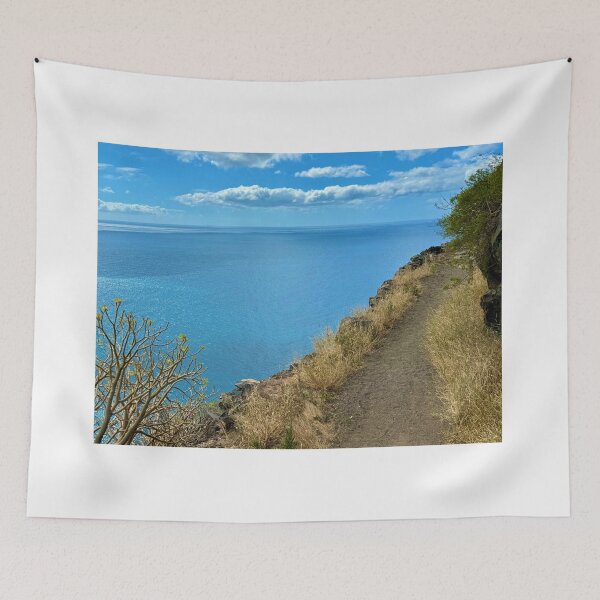 Item preview, Mountain path overlooking the sea designed and sold by Niggelz-Shop.