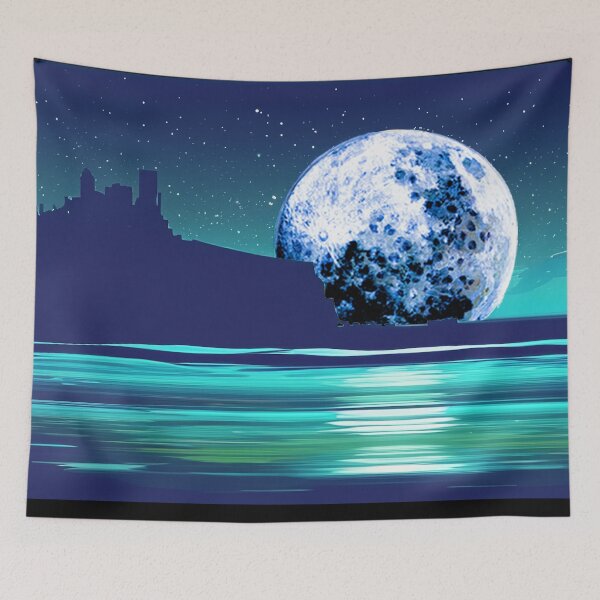Item preview, Neon Ocean Crumpet Moonrise designed and sold by LionBrew.