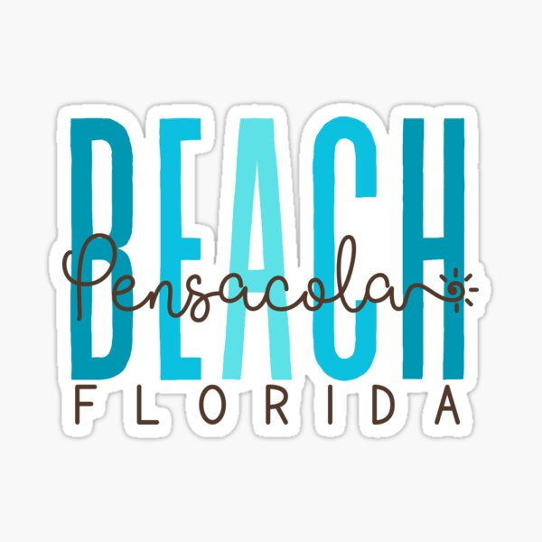Item preview, Pensacola Beach Florida (Aqua) designed and sold by Whackadoodletee.