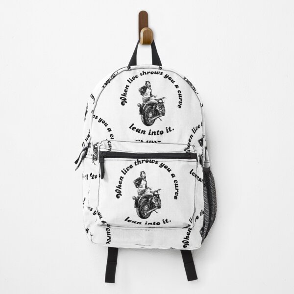 Item preview, If Life Throws You A Curve Lean Into It. Motorbike Wisdom designed and sold by Rebel-Design.