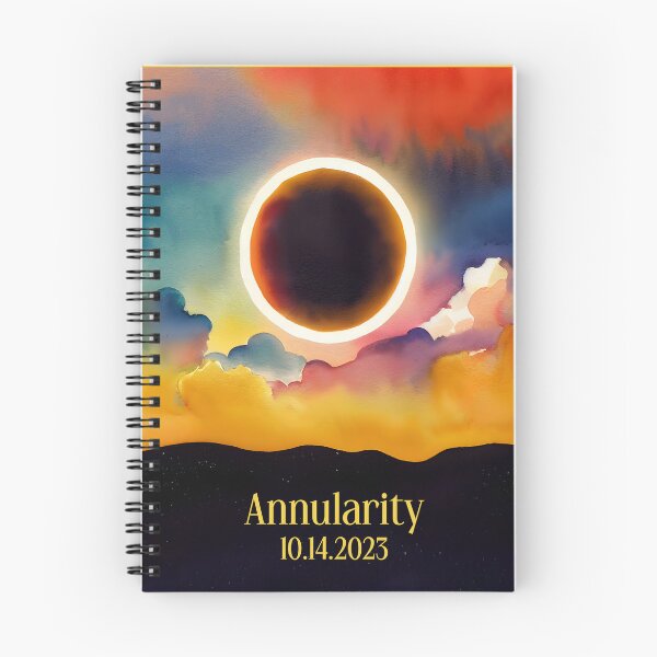 Item preview, Annular Eclipse in Watercolor with caption designed and sold by sylviatx.