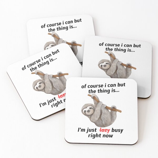 Item preview, I'm just busy being lazy designed and sold by Pictures-Words.