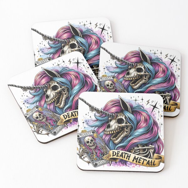 Item preview, Skeleton Unicorn (With Death) designed and sold by clarkfraser.
