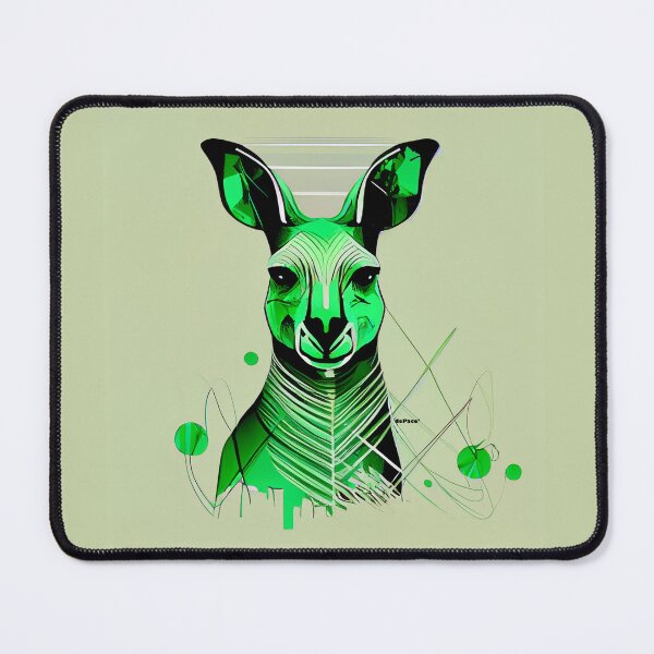 Item preview, Abstract Green Kangaroo - dePace' designed and sold by mrpropcake.
