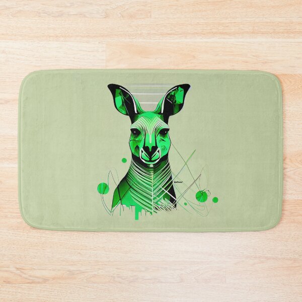 Item preview, Abstract Green Kangaroo - dePace' designed and sold by mrpropcake.
