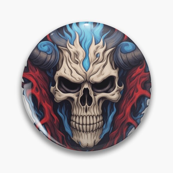 Item preview, Infernal Fusion: Horned Skull designed and sold by MrDarkRealm.