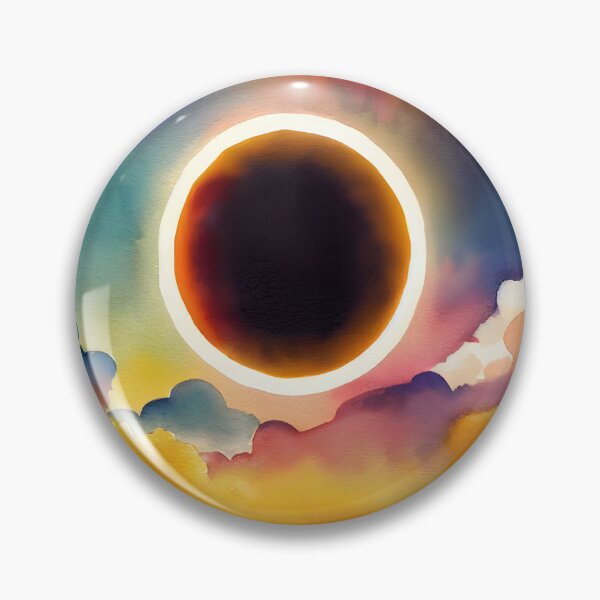 Item preview, Bright Watercolor Eclipse designed and sold by sylviatx.