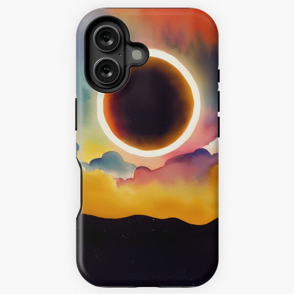 Item preview, Bright Watercolor Eclipse designed and sold by sylviatx.