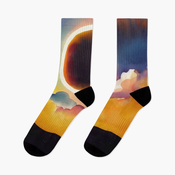Item preview, Bright Watercolor Eclipse designed and sold by sylviatx.