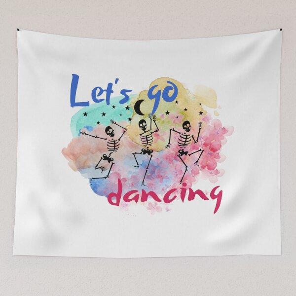 Item preview, Dancing skeletons let's go dancing designed and sold by LuckyFamily.