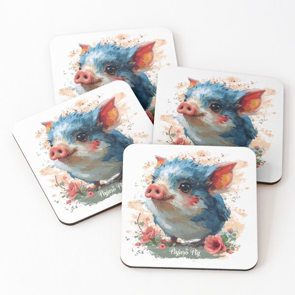 Item preview, Pajaro Pig Watercolor designed and sold by FedoraDesign.