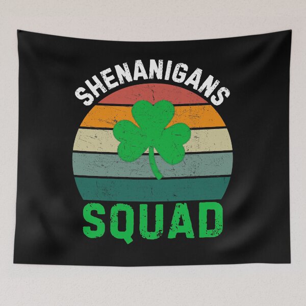 Item preview,  Shenanigans Squad Shamrocks Funny St Patricks Day designed and sold by AVATAR-MANIA.