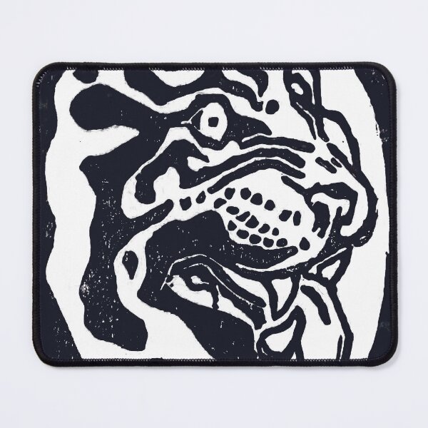 Item preview, Roaring Tiger linocut illustration designed and sold by Olivia Braunsteiner.