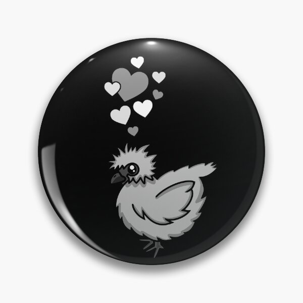 Item preview, Cute Silkie Chicken With Hearts designed and sold by eternallygifted.