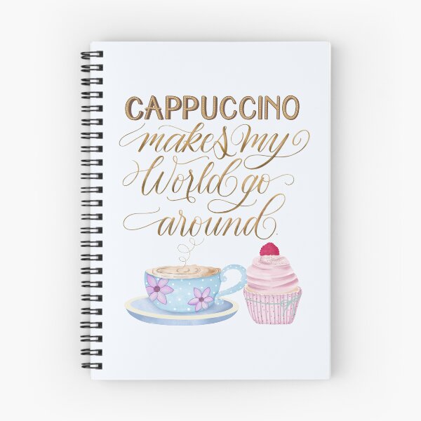 Item preview, Coffee cup with milk foam and flowers designed and sold by Sandra Brezina.