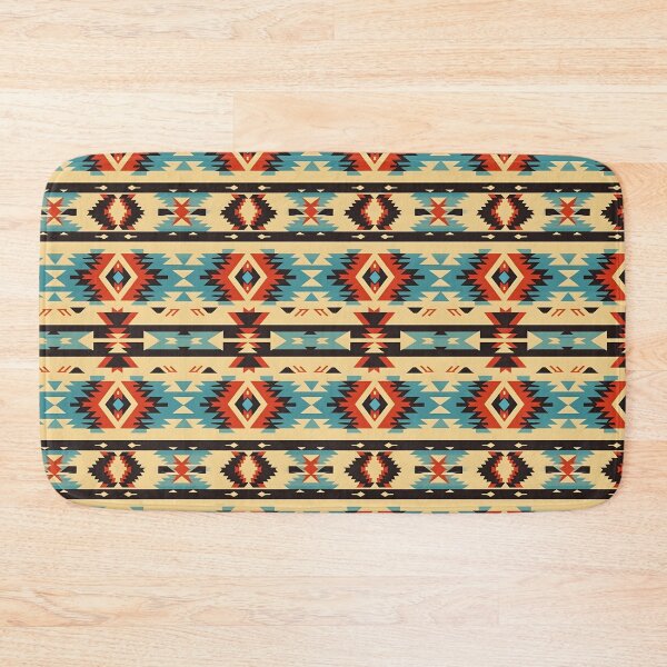 Item preview, Seamless Mexican Poncho Style Repeating Tile Wallpaper Pattern designed and sold by ZeptepiPatterns.