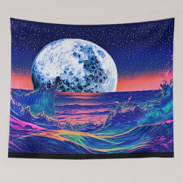 Item preview, Neon Ocean Crumpet Moonrise designed and sold by LionBrew.