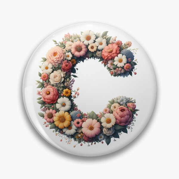 Item preview, Letter “C” containing flowers designed and sold by yeekazar.